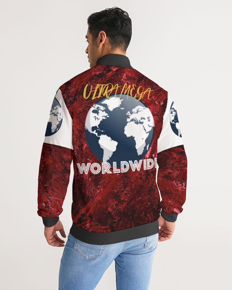 UltraMega Worldwide Men's Stripe-Sleeve Track Jacket