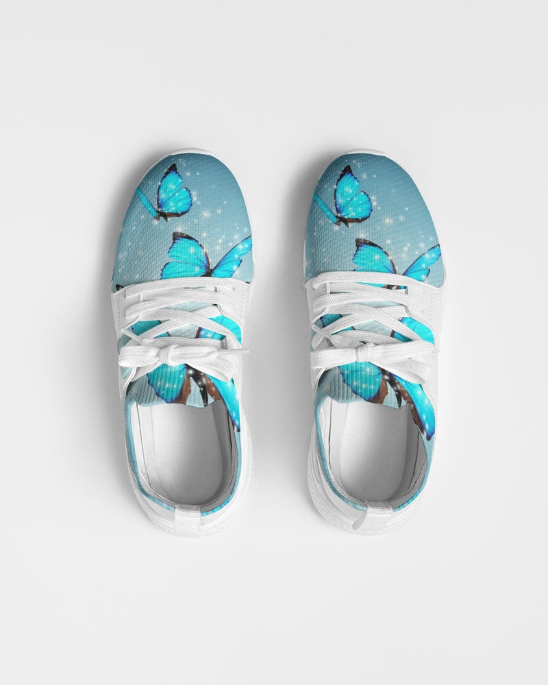 blue butterflies Women's Two-Tone Sneaker