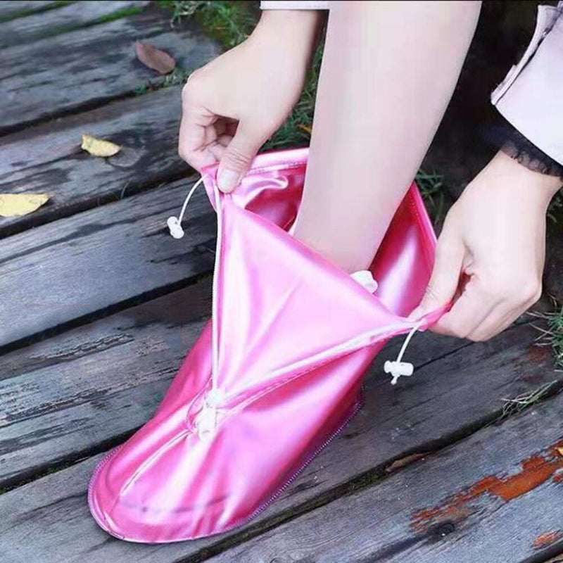Men Women&#39;s Reusable Rain Boot Cover Non-slip Wear-resistant Thick Waterproof Shoe Cover Rain Boot Cover with Waterproof Layer